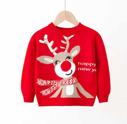 Elastic Pullover Christmas Sweater