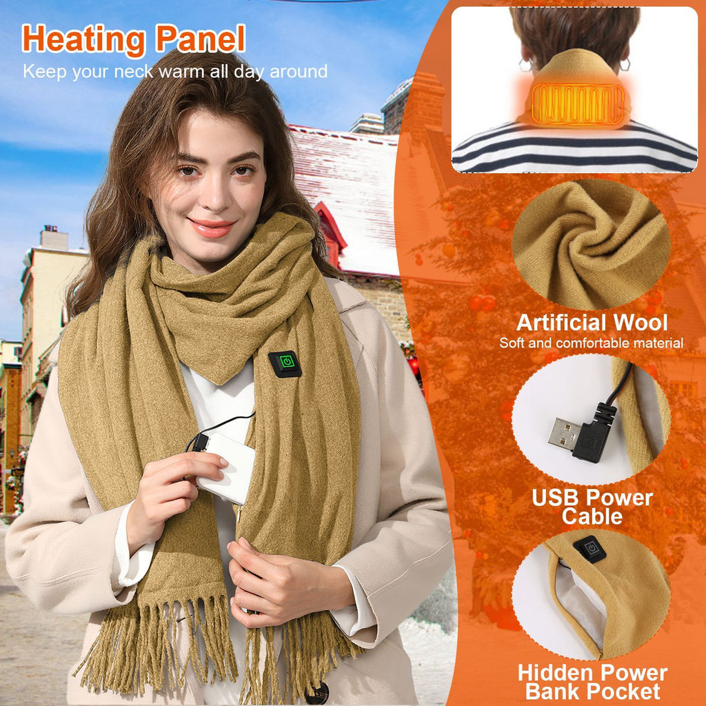 Electric Heated USB Scarf