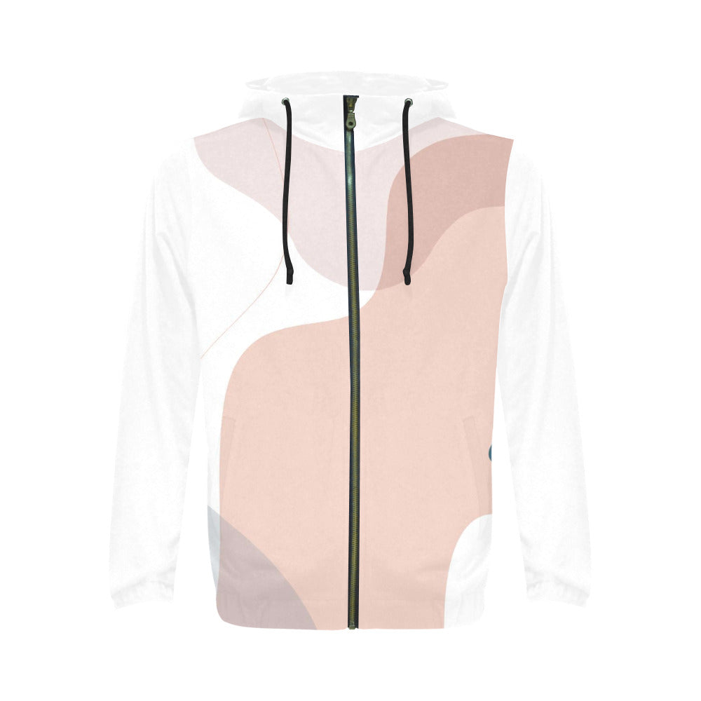 Urban-Style All Over Print Full Zip Hoodie