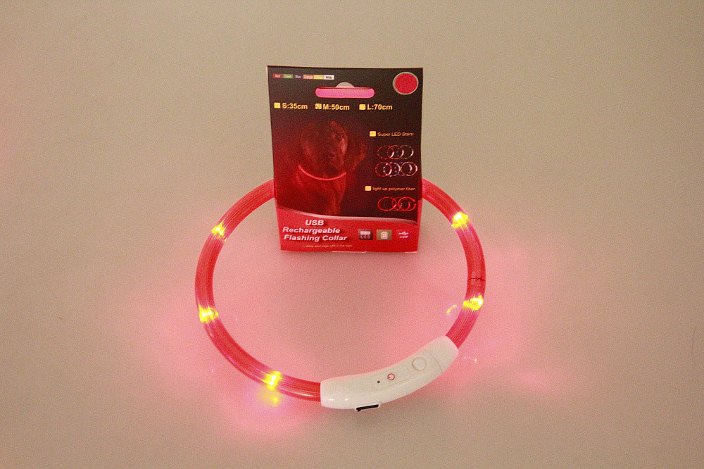 Glowing Necklace Safety Collar-Green