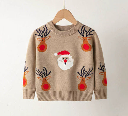 Elastic Pullover Christmas Sweater