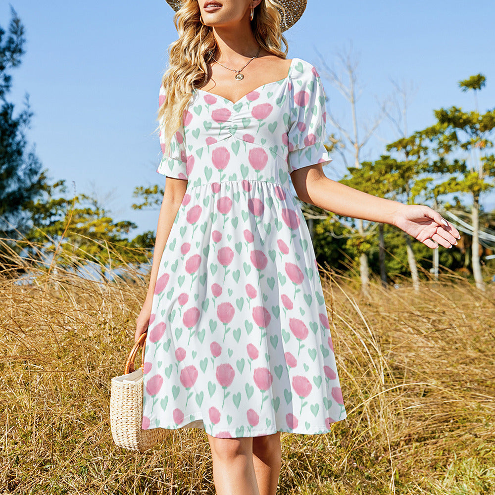 Floral Sweetheart Dress