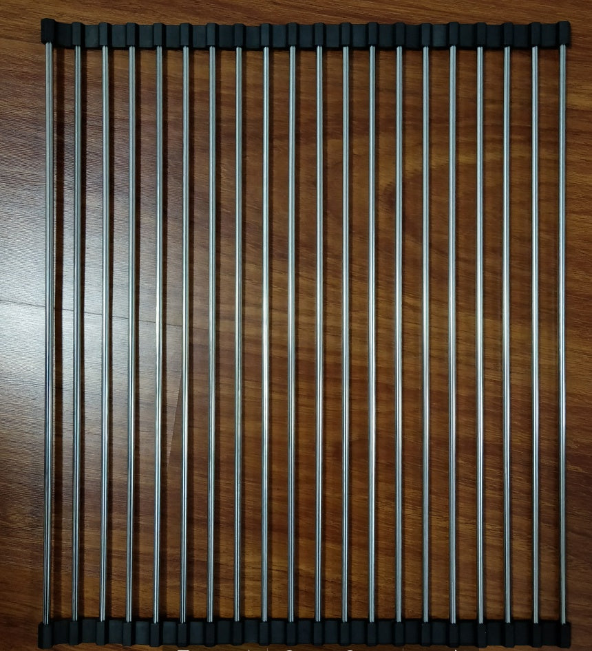 Folding Drain Sink Rack-Black