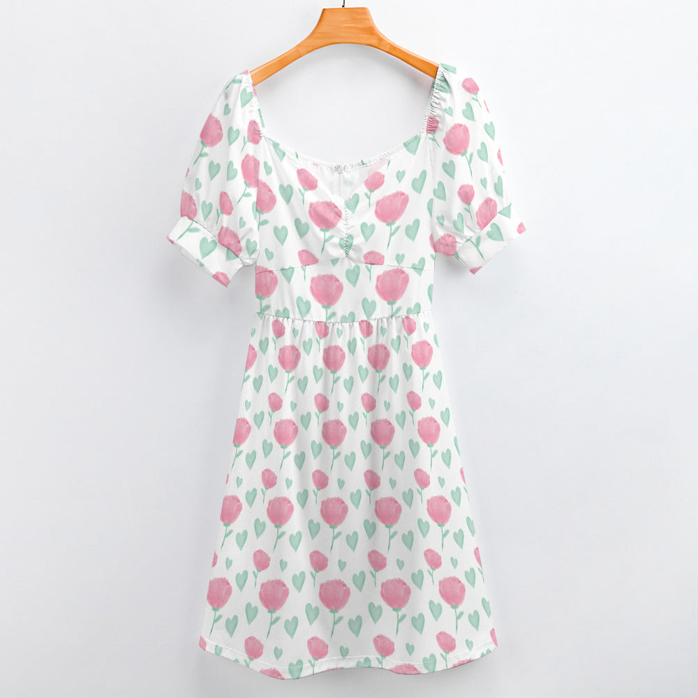 Floral Sweetheart Dress