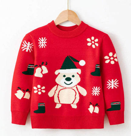 Elastic Pullover Christmas Sweater