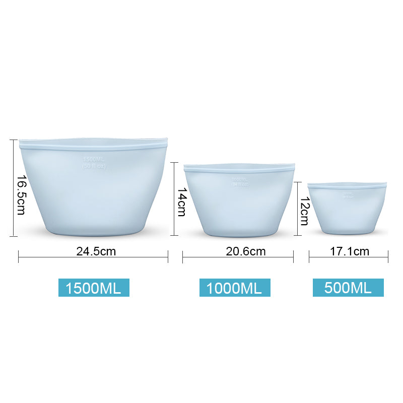 Silicone Food Storage Bag Set