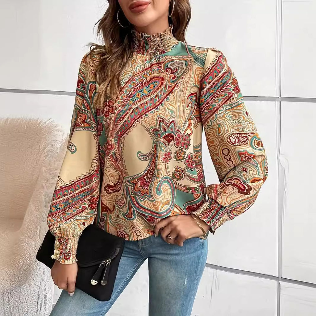 Floral-Design Blouse