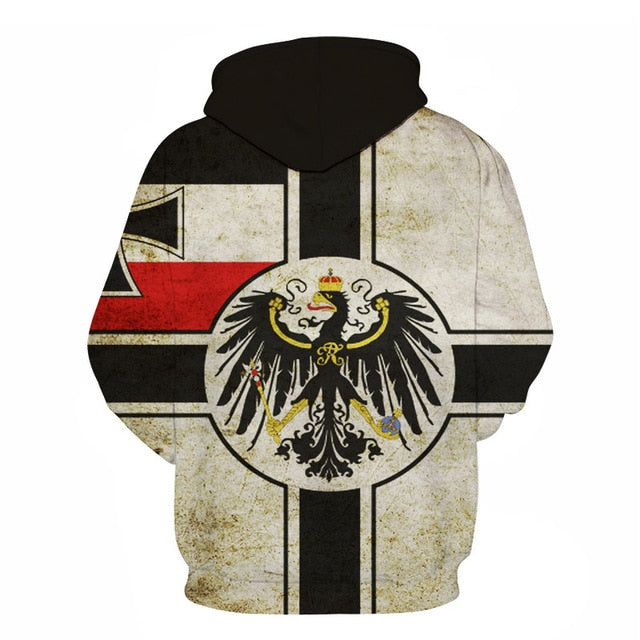 3D National Flag Hoodies